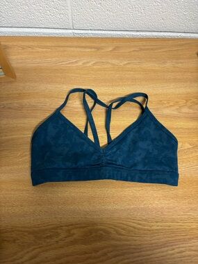 Teal Strappy Sports Bra/Workout Top